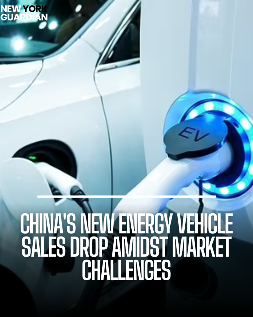 According to industry data, new energy vehicle (NEV) sales in China decreased by 38.8% month on month.