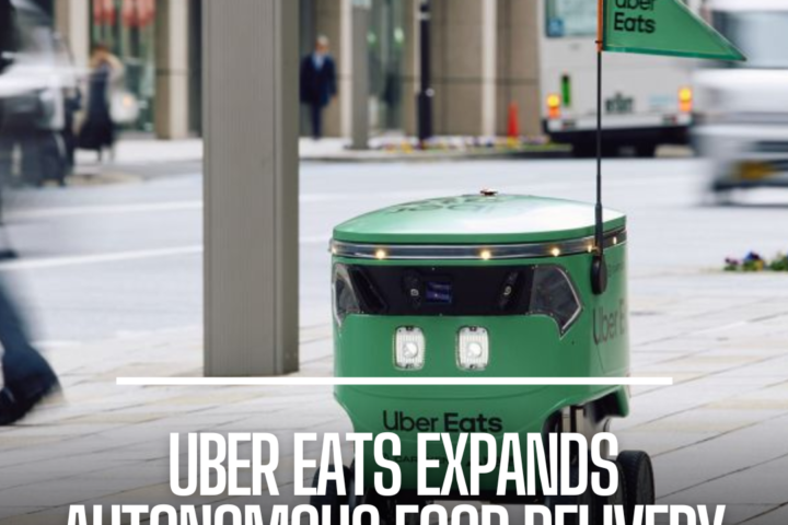 Uber Eats expands its driverless food delivery service from the United States to Japan, solving labour constraints.