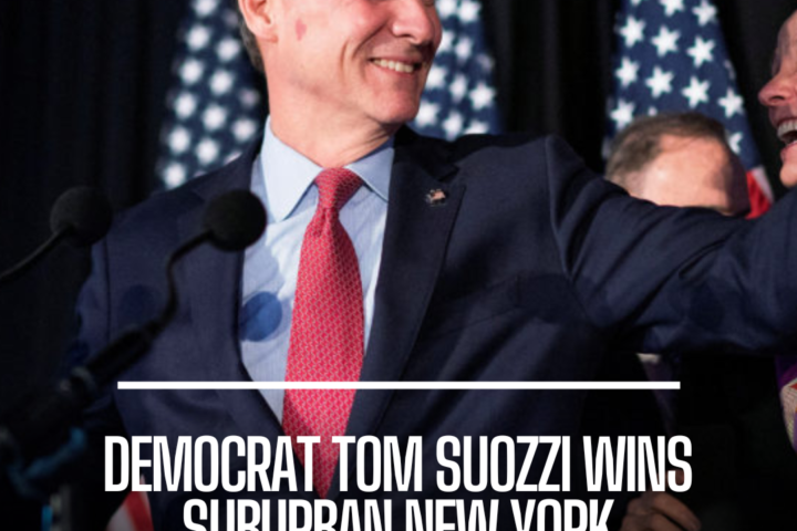 Voters in suburban New York chose Democrat Tom Suozzi to replace ousted Republican Congressman George Santos.