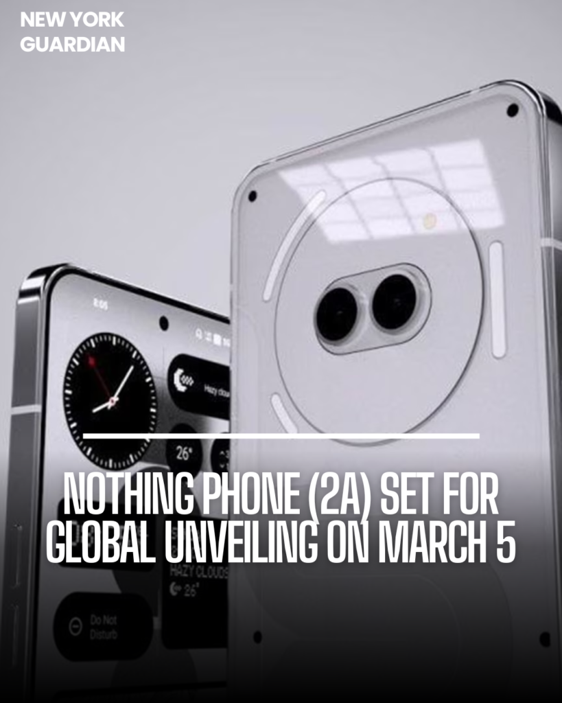 Nothing, the revolutionary tech startup, has announced the global unveiling of its Nothing Phone (2a) on March 5.