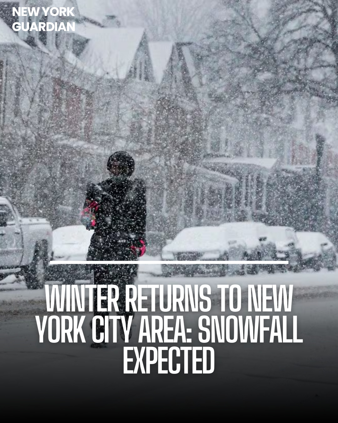 Winter is returning to the New York City area after a long time without heavy snowfall.