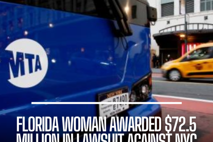 Aurora Beauchamp has been awarded $72.5 million in her case against the New York City Transit Authority after being struck.