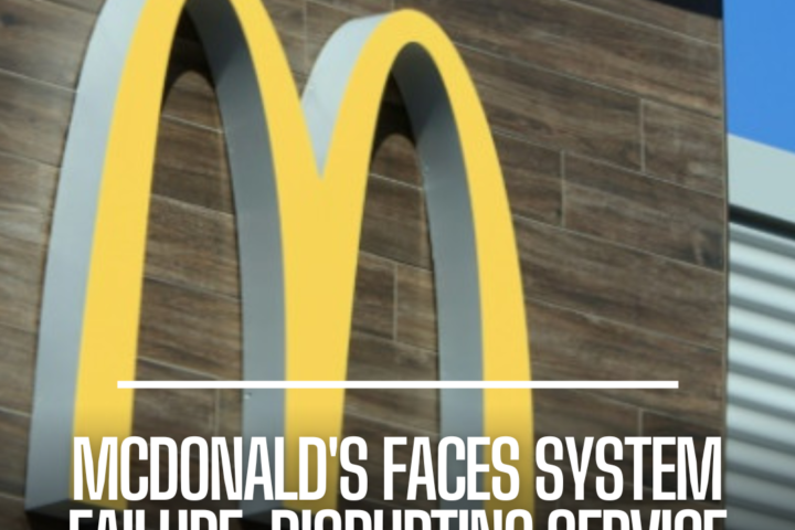 McDonald's experienced a system breakdown on Friday, disrupting its food-ordering operation in many regions of the world.