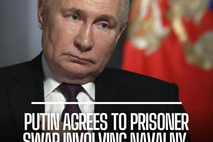 President Vladimir Putin apparently agreed with the proposal of a prisoner exchange involving late opposition leader Alexei Navalny.