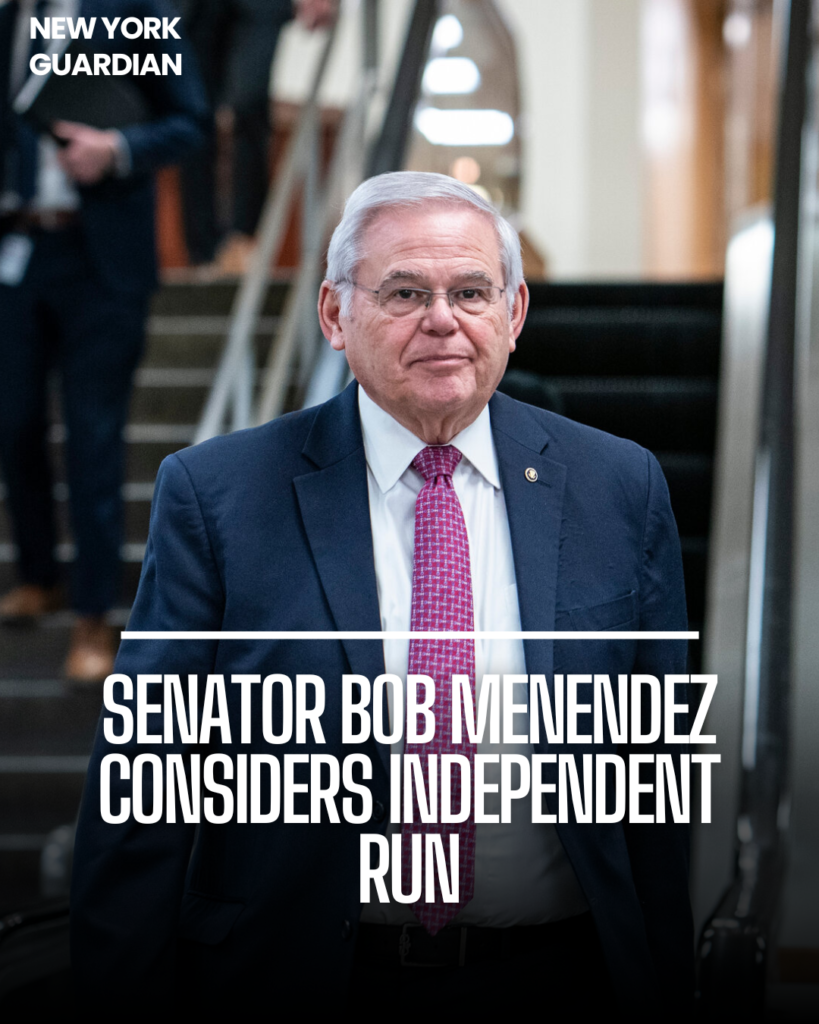 Senator Bob Menendez has announced his decision to run for a fourth term as an independent despite federal bribery accusations.