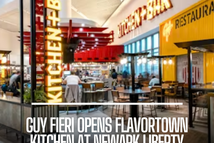 Foodies and admirers of famous chef Guy Fieri now have a delicious place to visit at Newark Liberty International Airport.