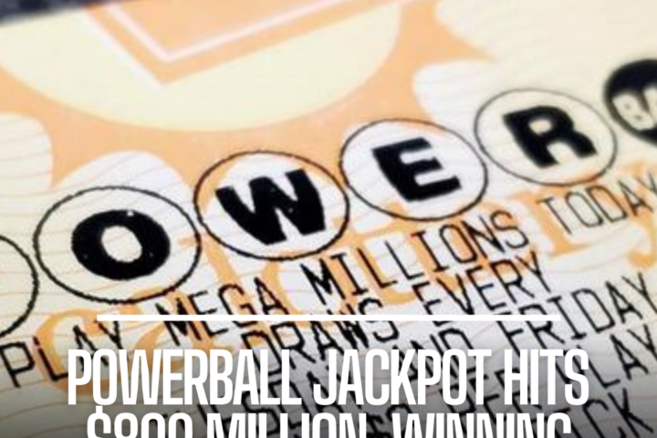 The winning numbers for Monday's $800 million Powerball jackpot have been determined.