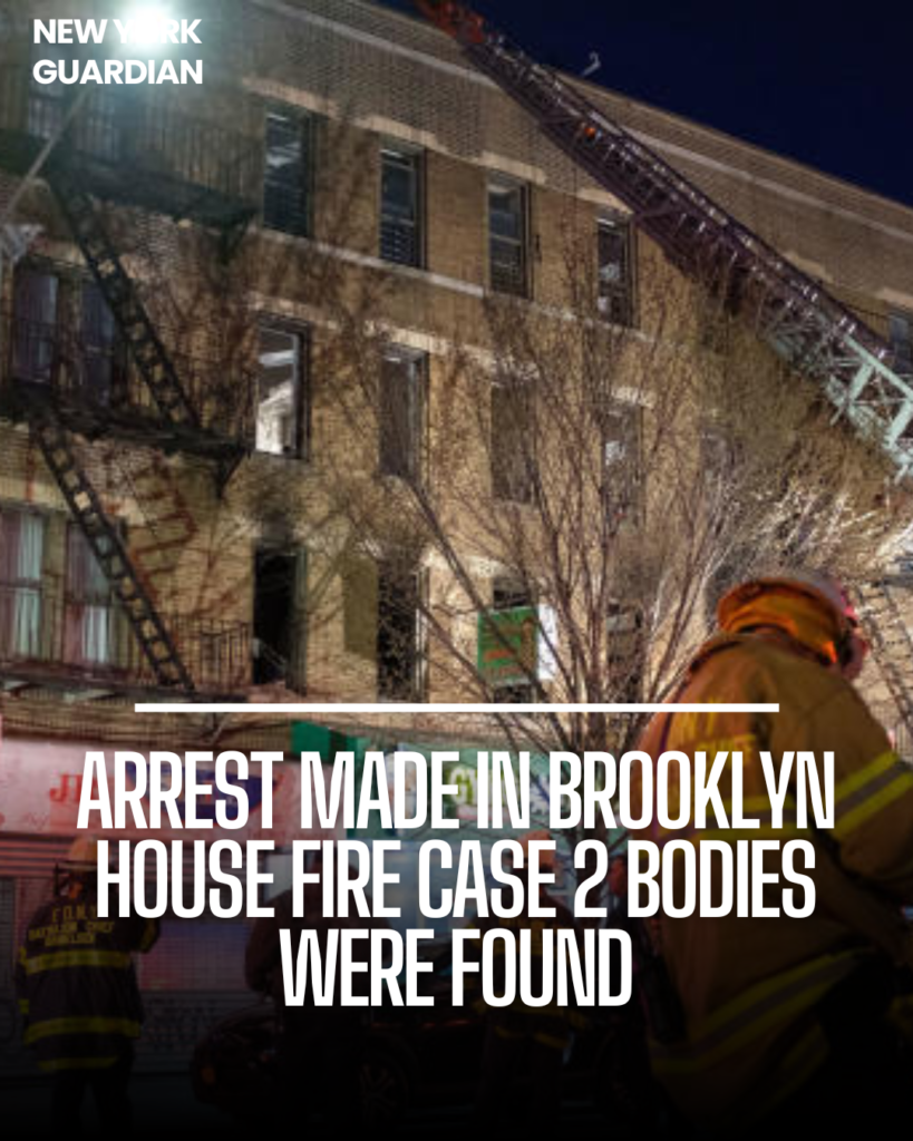 Authorities have made an arrest in connection with the deaths of two men discovered in a burned Brooklyn home.