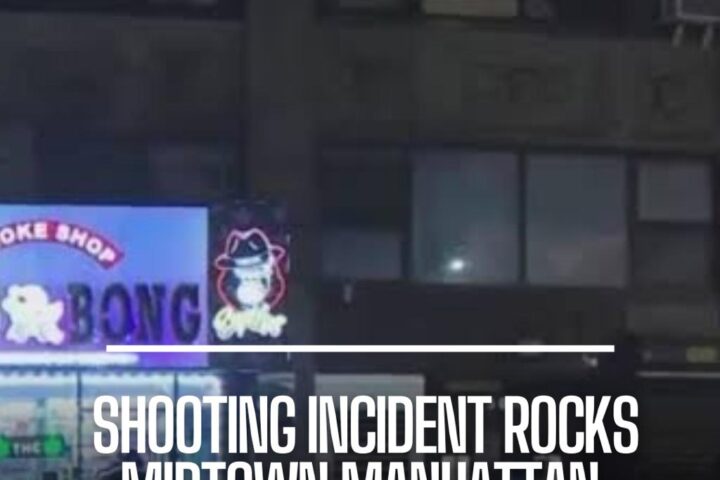 A guy was hit in the head inside a music studio overnight in Manhattan, cops say.
