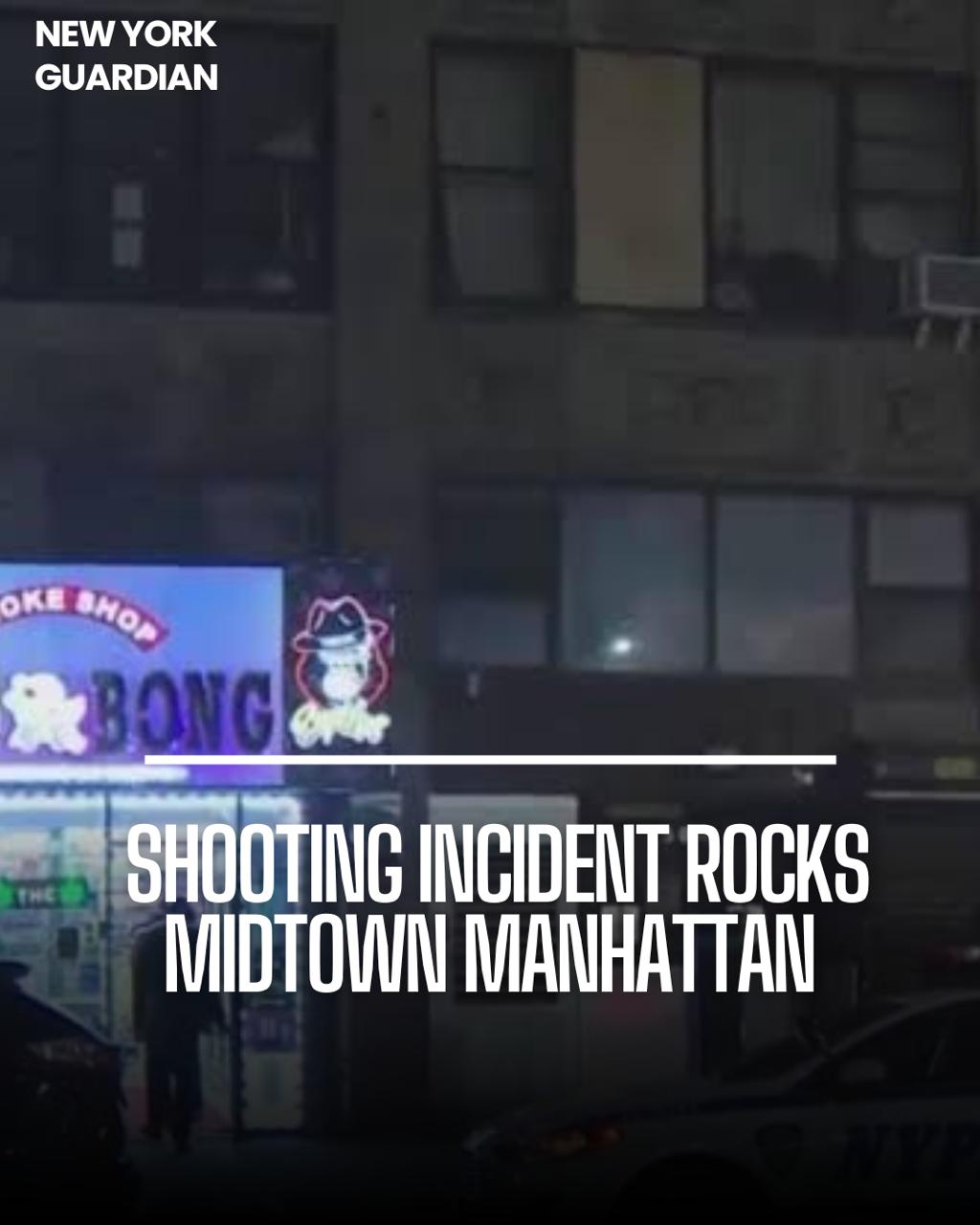 A guy was hit in the head inside a music studio overnight in Manhattan, cops say.
