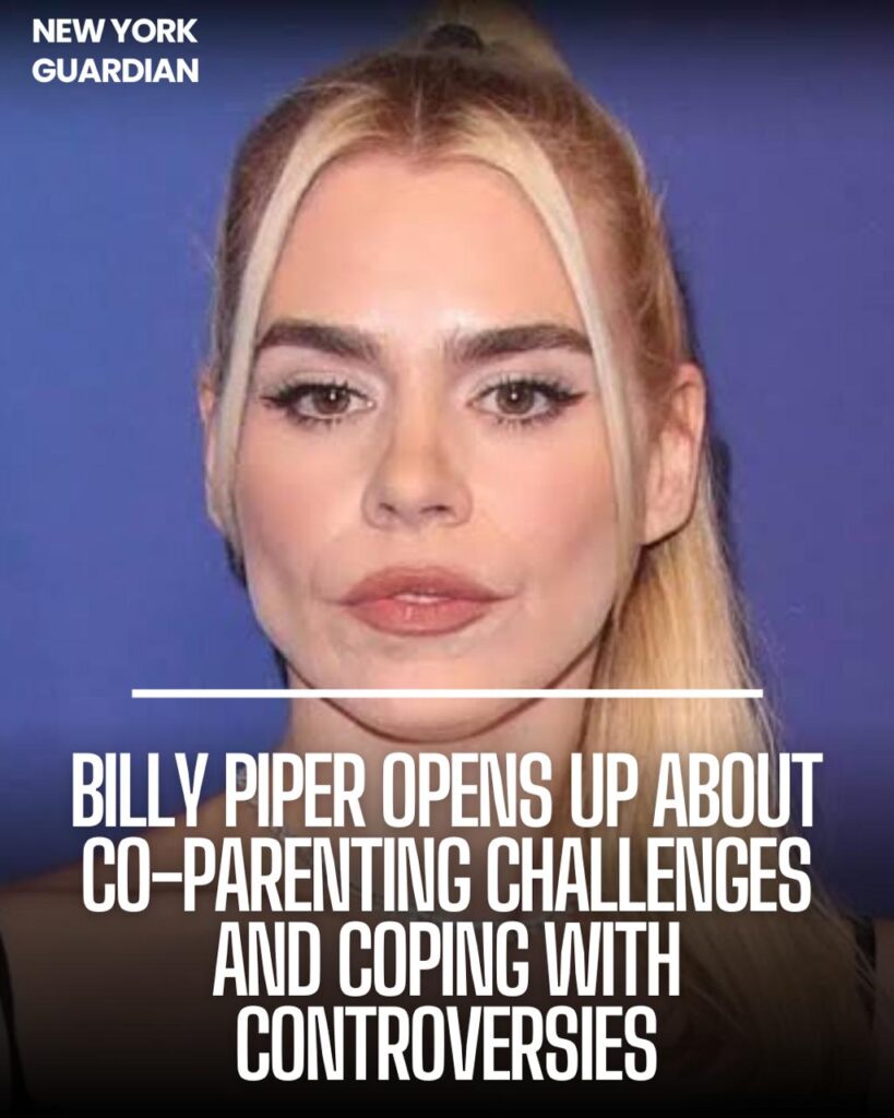 Actress Billie Piper has talked about how she deals with recent remarks made by her ex-husband, Laurence Fox, which sparked debate.