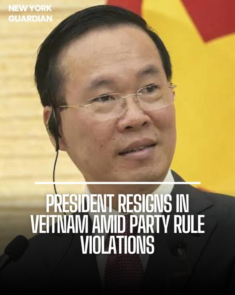 Vietnam's President, Vo Van Thuong, has quit after only one year.