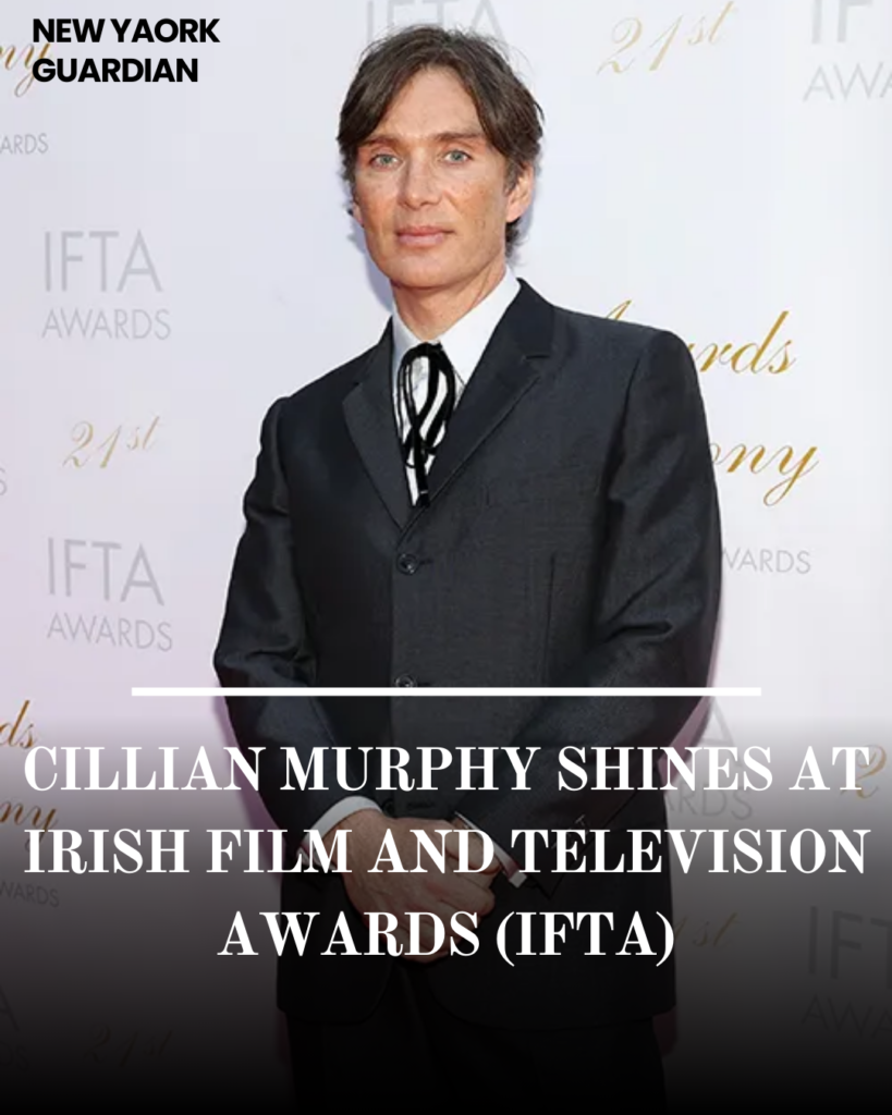 Irish legend Cillian Murphy repeated his Oscar triumph, winning lead actor in the movie category at the Irish Film and Television Awards (IFTA).