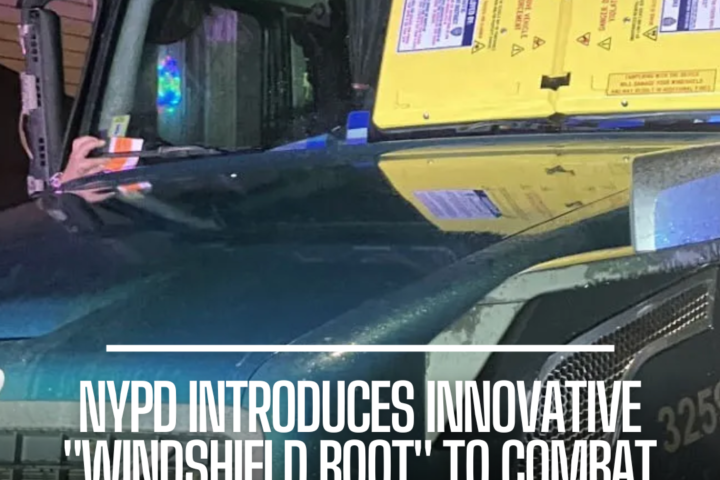 The NYPD has introduced a revolutionary solution: the "windscreen boot," also known as the "Barnacle Device."