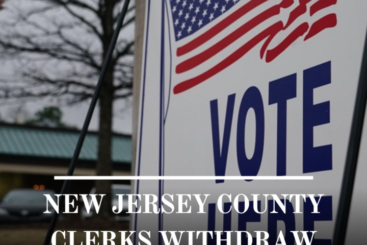 New Jersey county clerks have withdrew their appeals to a federal court judgement mandating the redrawing of primary election ballots.