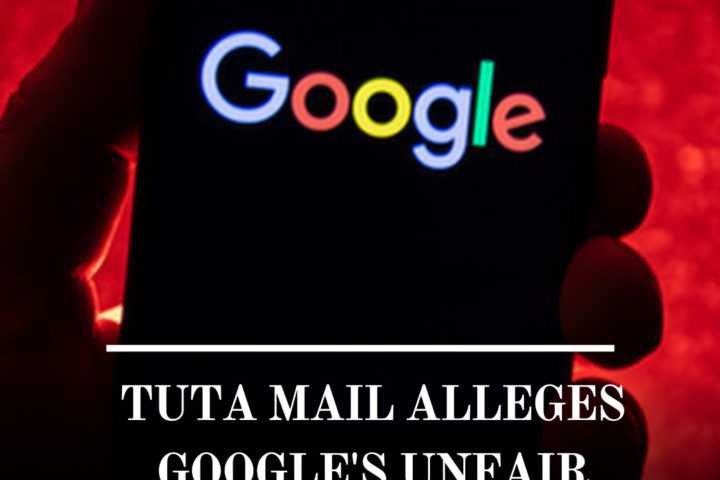 Google has been charged with using its market dominance to make searching for a rival email service harder.