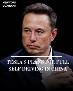 Elon Musk is visiting Beijing, and press reports say he seeks to discuss allowing autonomous driving mode on Tesla cars in China.