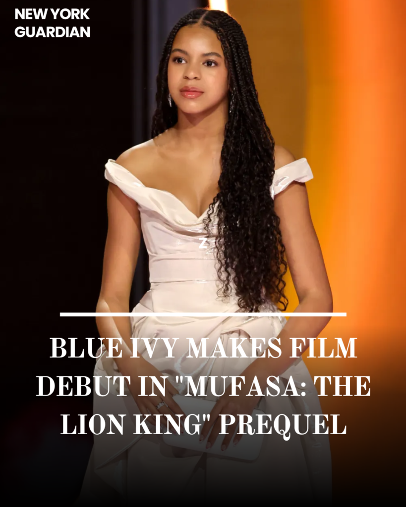 Beyoncé and Jay-Z's kid, Blue Ivy Carter, has joined the voice crew of The Lion King prequel Mufasa: The Lion King.