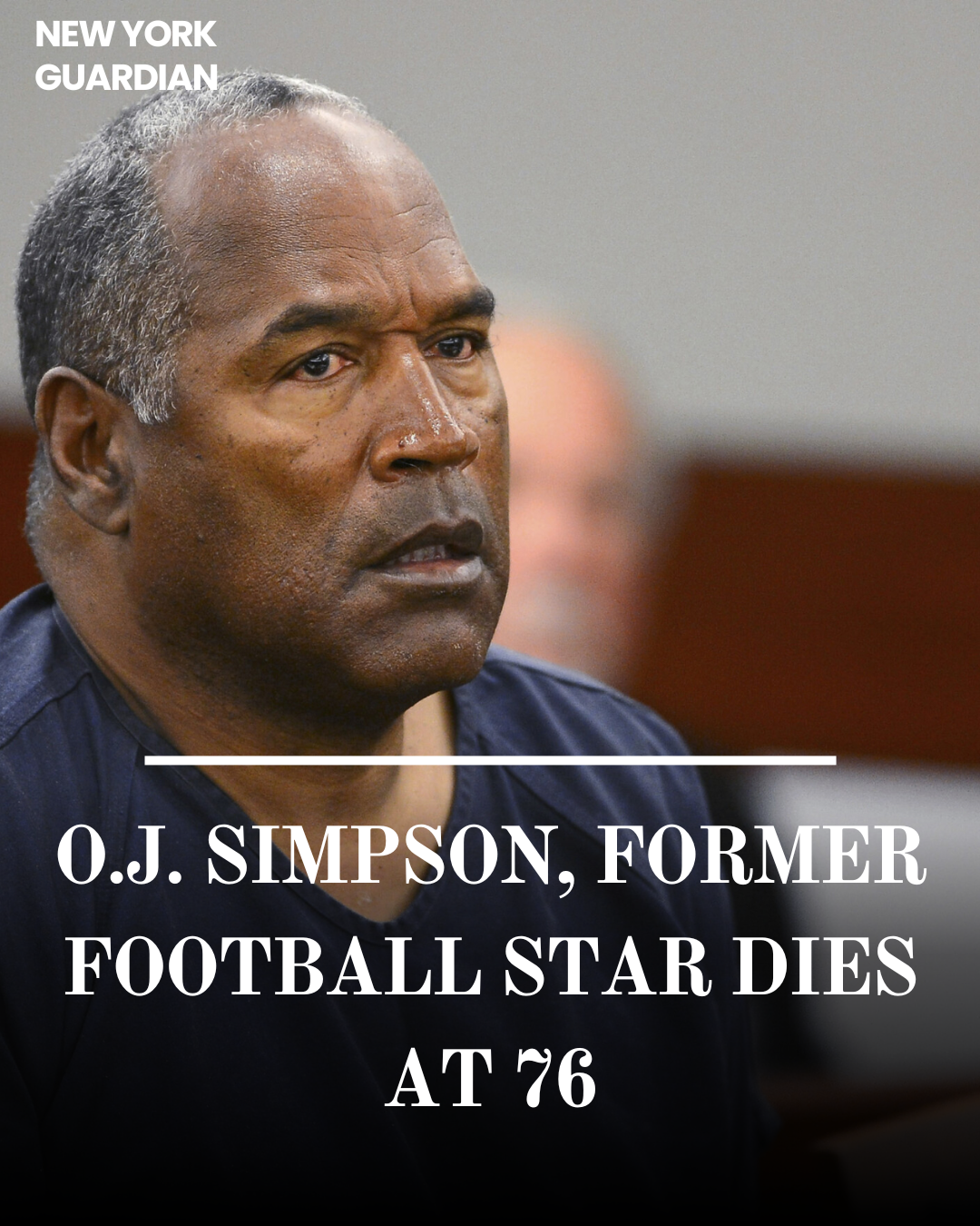 O.J. Simpson, the former football great famed for his athletic abilities, died at the age of 76 from cancer.