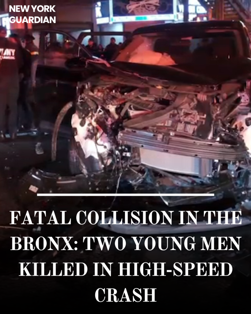 Early Saturday morning, tragedy struck in the Bronx when two young men were killed in a high-speed collision.