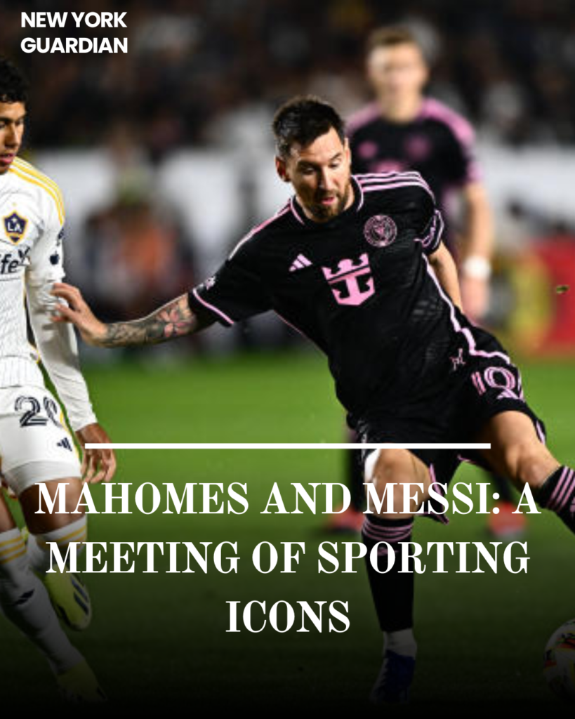 A historic event occurred when Patrick Mahomes met paths with football icon Lionel Messi.