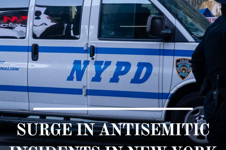 Antisemitic occurrences in New York increased by 110% in 2023, reaching a record high and causing profound worry.