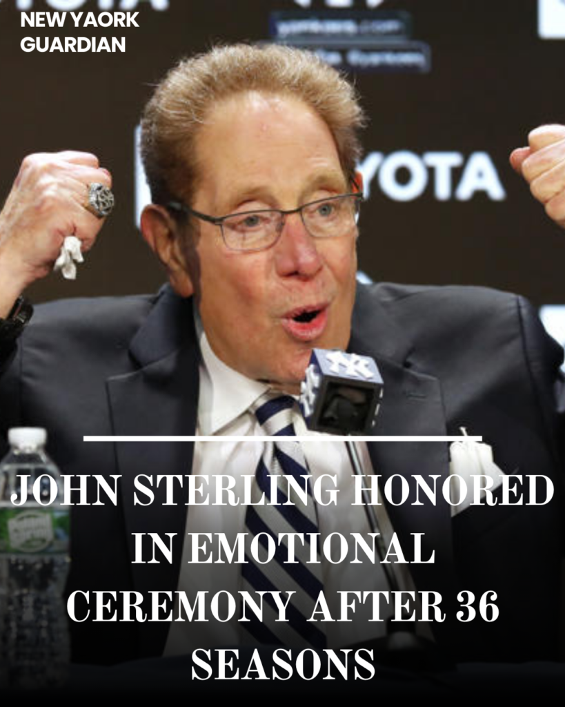 After retiring, John Sterling was honoured with a touching on-field ceremony on Saturday.