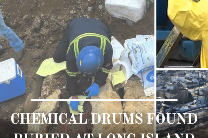 Drums of chemicals were discovered beneath ballfields at a Long Island park, prompting ongoing and expanded inspections.